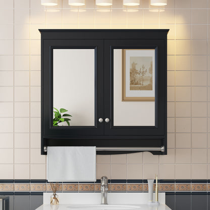 3-in-1 Bathroom Mirror Cabinet, 30 inch Wall Mounted Medicine Cabinet with Adjustable Shelves & Soft Close Doors, High-Define Mirror with Storage for Bathroom Vanity