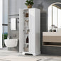 Storage Cabinet with Two Doors for Bathroom, Office, Adjustable Shelf, MDF Board, White  (Old Sku:N725P181207K/WF302824AAK)