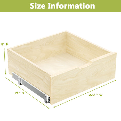 8 Inch Wood Spice Rack Pull Out Drawer Kitchen Storage