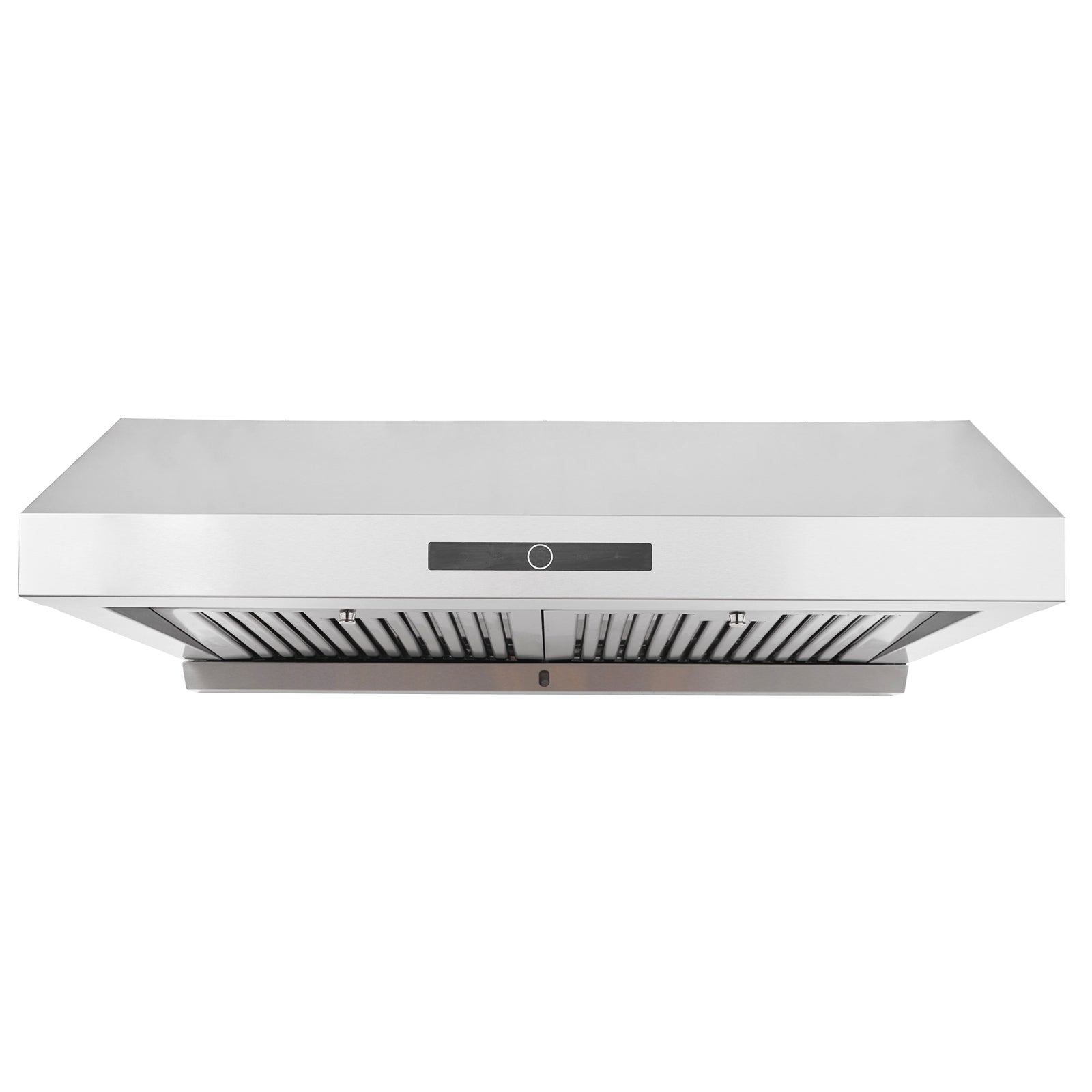 Under Cabinet Range Hood, Dual Motors Ductless Kitchen Stove Vent, Stainless Steel Permanent Filter with 3-Speed Exhaust Fan, 2 Baffle Filters, LED Lights, Touch Control Panel, Silver (30 inch)