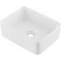 Modern Ceramic Vessel Sink 16" x 12" Bathroom Vanity Bowl Countertop White