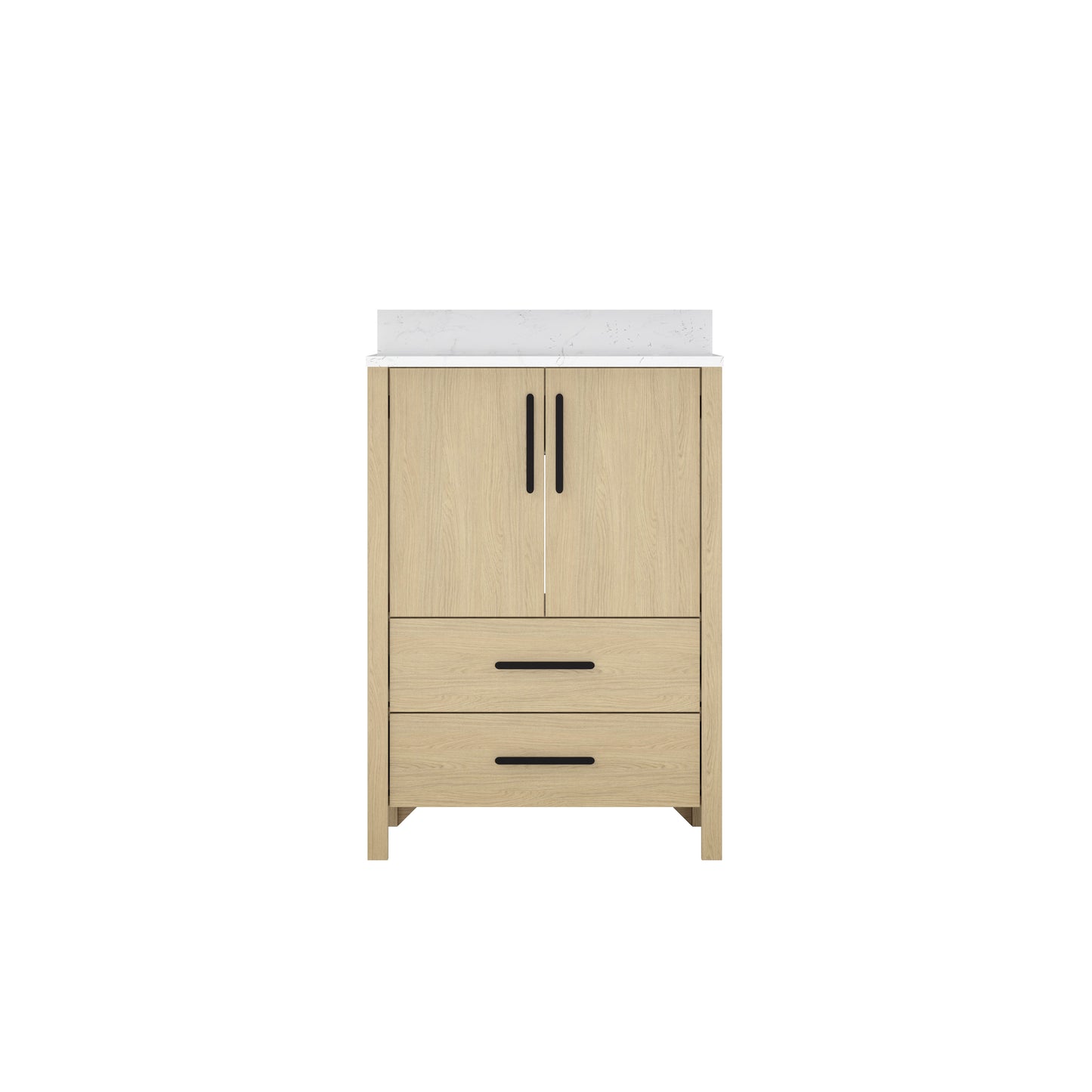 24" Bathroom Vanity Cabinet,Freestangding storage Vanity Cabinet with Countertop & Faucet Hole