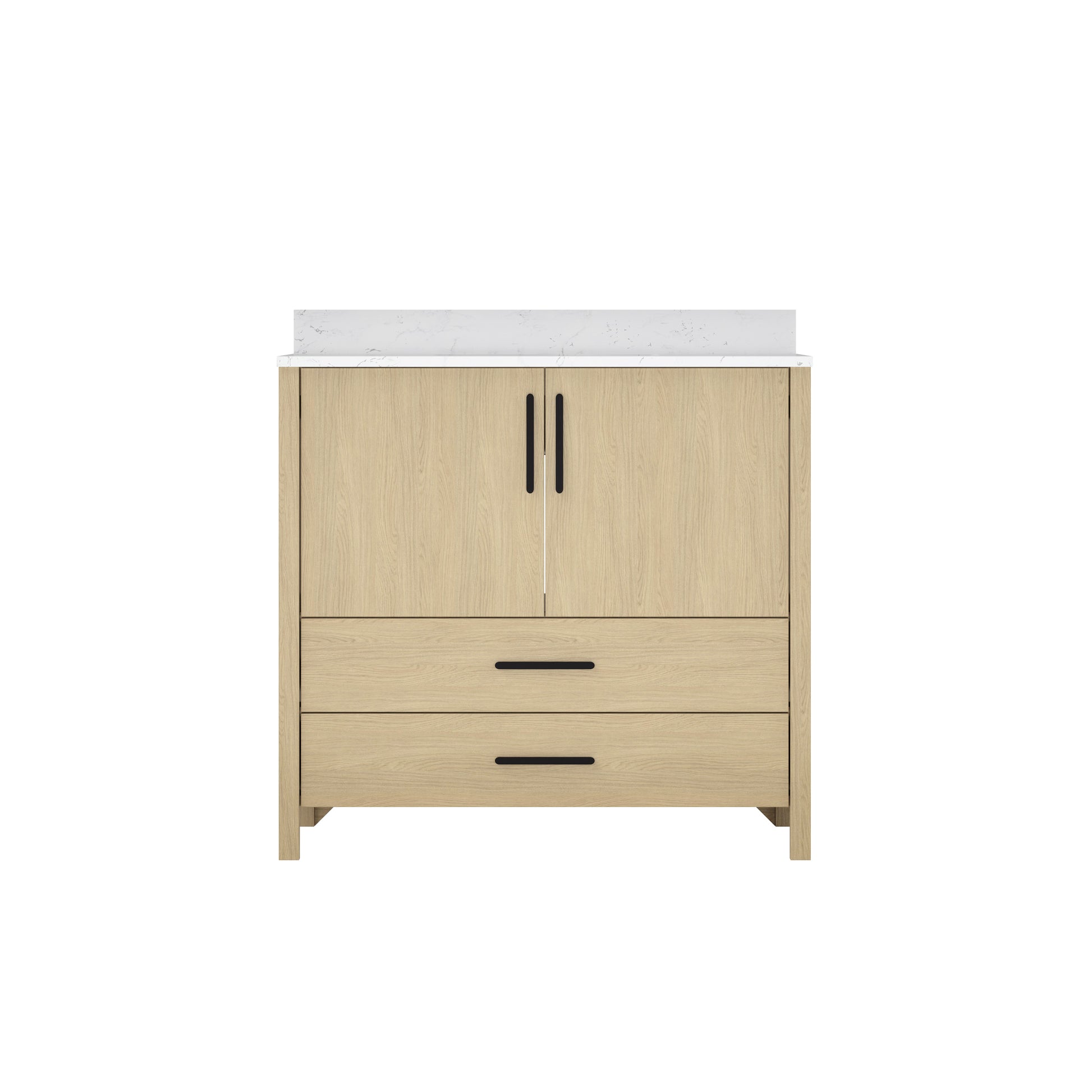 36" Bathroom Vanity Cabinet,Freestangding storage Vanity Cabinet with Countertop & Faucet Hole