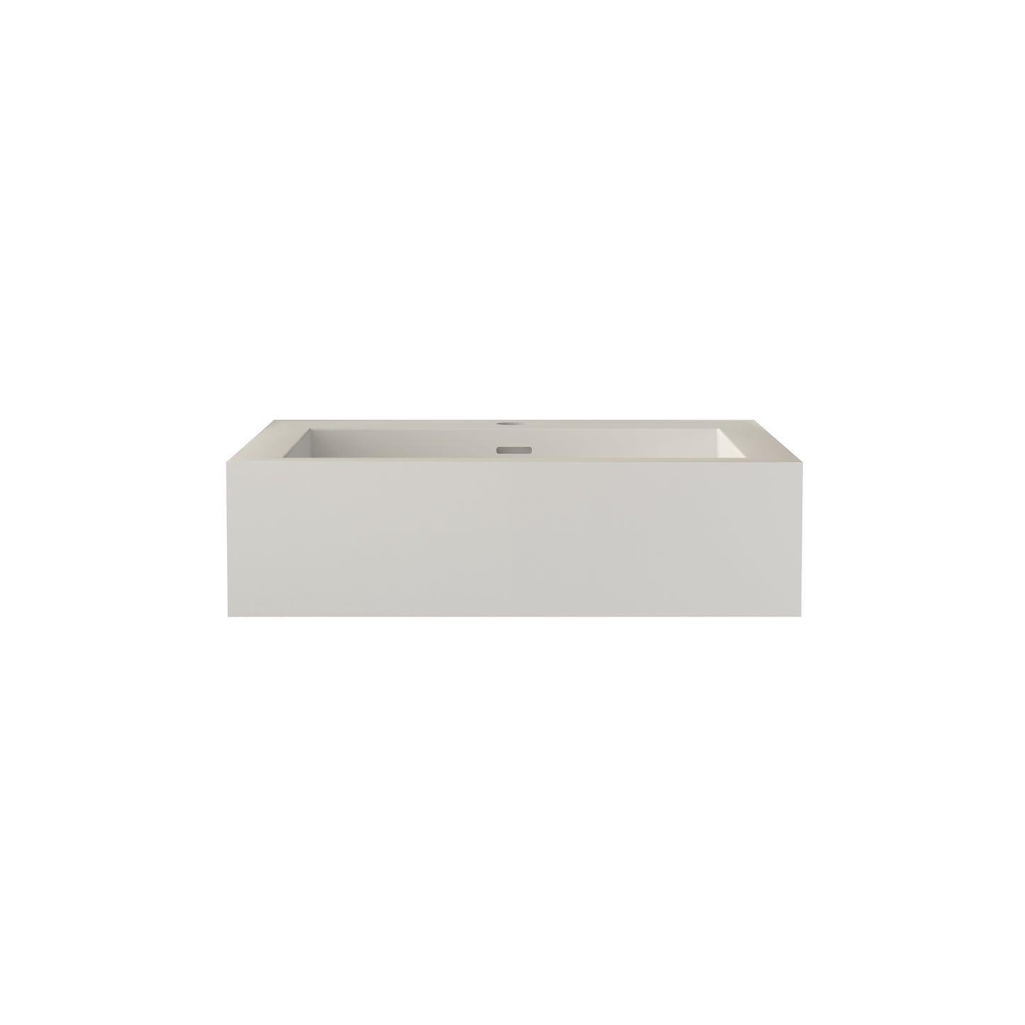 Bathroom Matte White Solid surface Basin