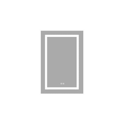 Bathroom Wall Cabinet Matte Black Medicine Cabinet with Mirror,with LED Light