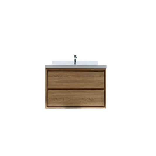 35.98"W Bathroom Vanity Cabinet, Wall-Mount Cabinet with Basin Sink for Bathroom