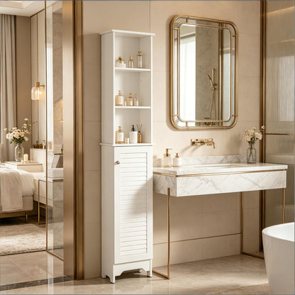Nordic Style Storage Cabinet,Freestanding Bathroom Storage Cabinet,Tall Bathroom Storage Cabinet