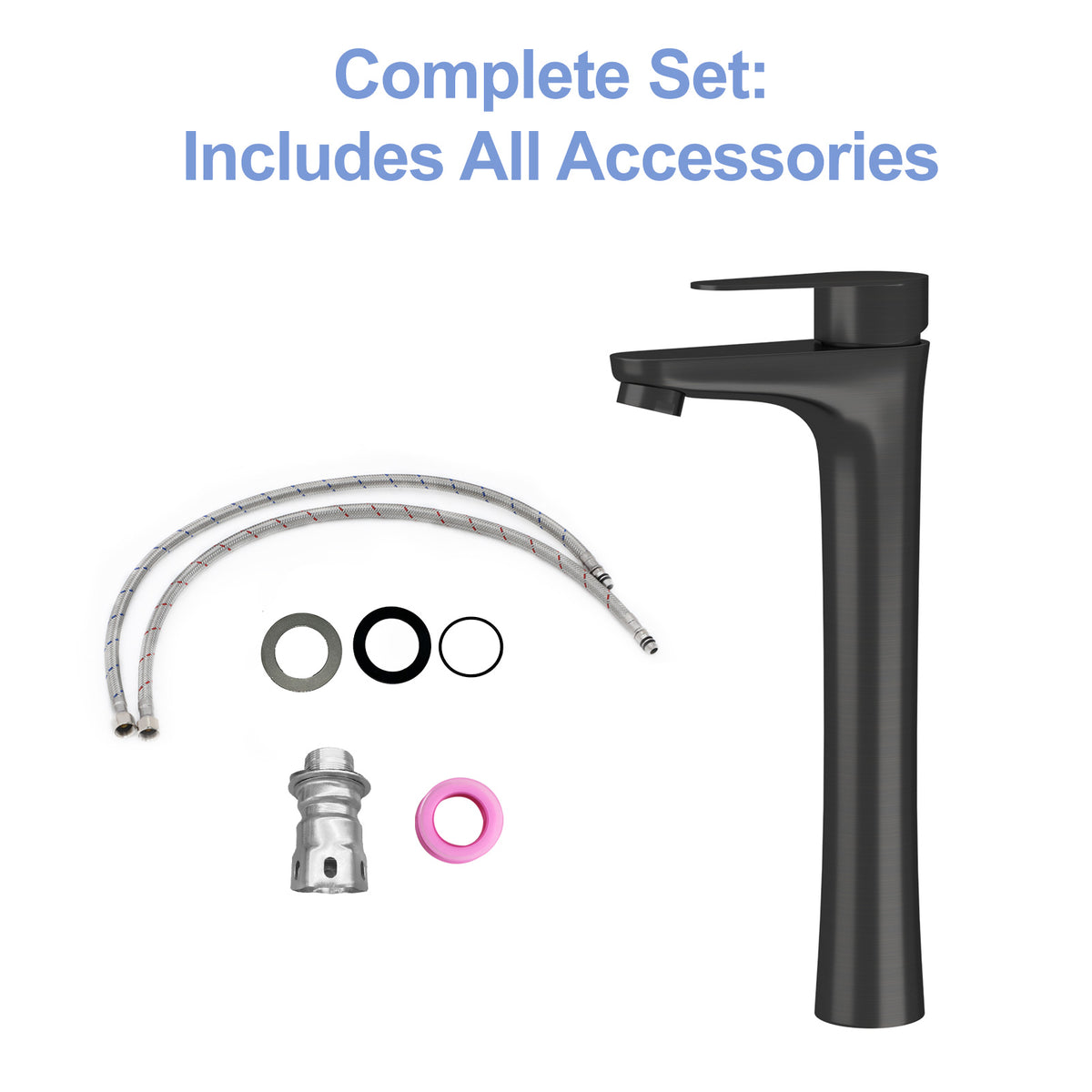 Oil-Rubbed Bronze Deck Mount Bathroom Faucet - Single Handle