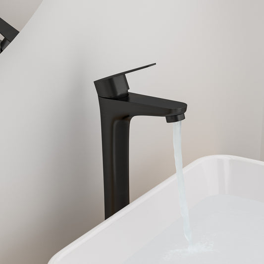 Oil-Rubbed Bronze Vessel Sink Faucet Single Handle Tall Bathroom Sink Faucet Vanity Bathroom Faucet