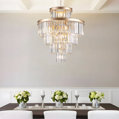 Luxury Gold Crystal Chandelier - Dining Room Lighting