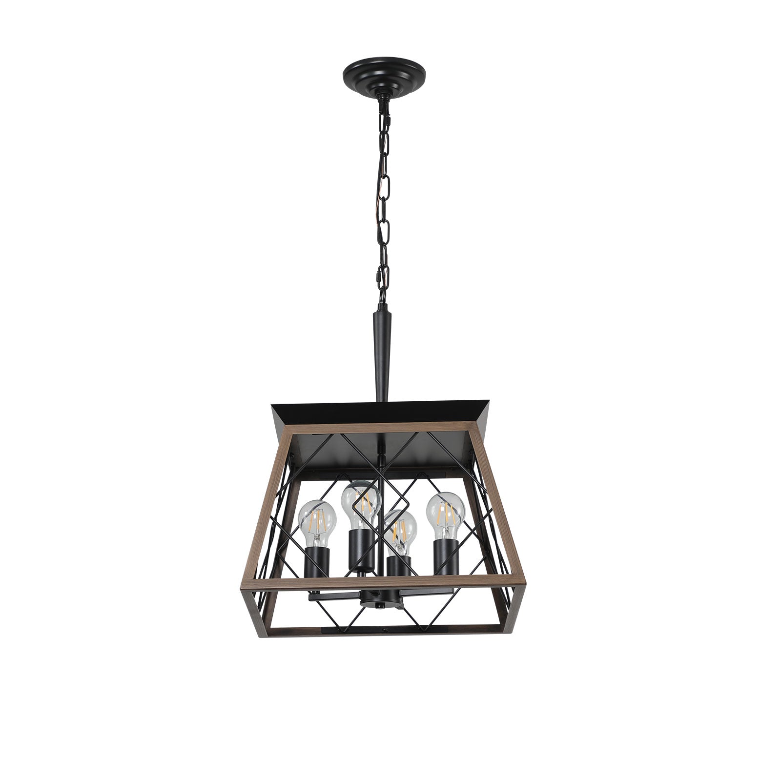 Farmhouse Iron Chandelier for Dining Room Kitchen Decor