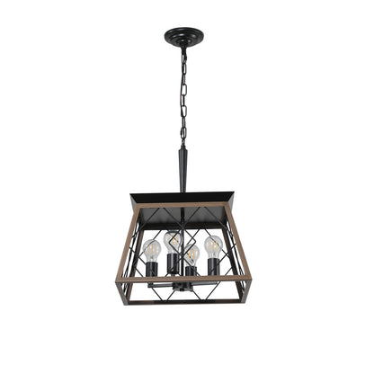 Farmhouse Iron Chandelier for Dining Room Kitchen Decor