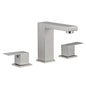 Bathroom Stainless Steel Faucets for Sink 3 Hole Brushed Nickel 8 inch Widespread Bathroom Sink Faucet Double Lever Handle Faucet Bathroom Vanity Faucet Basin Mixer Tap Faucet with Hose