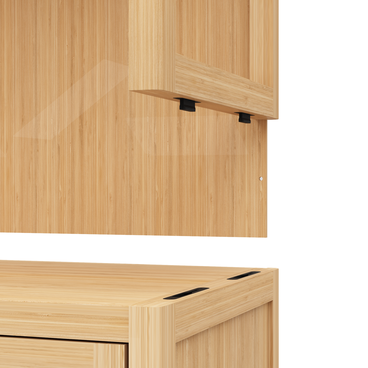 Bamboo Bathroom Storage Cabinet - 2 Door Organizer