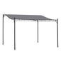 Outsunny 10' x 13' Steel Outdoor Pergola Gazebo, Patio Canopy with Weather-Resistant Fabric and Drainage Holes for Backyard Pool Deck Garden, Gray