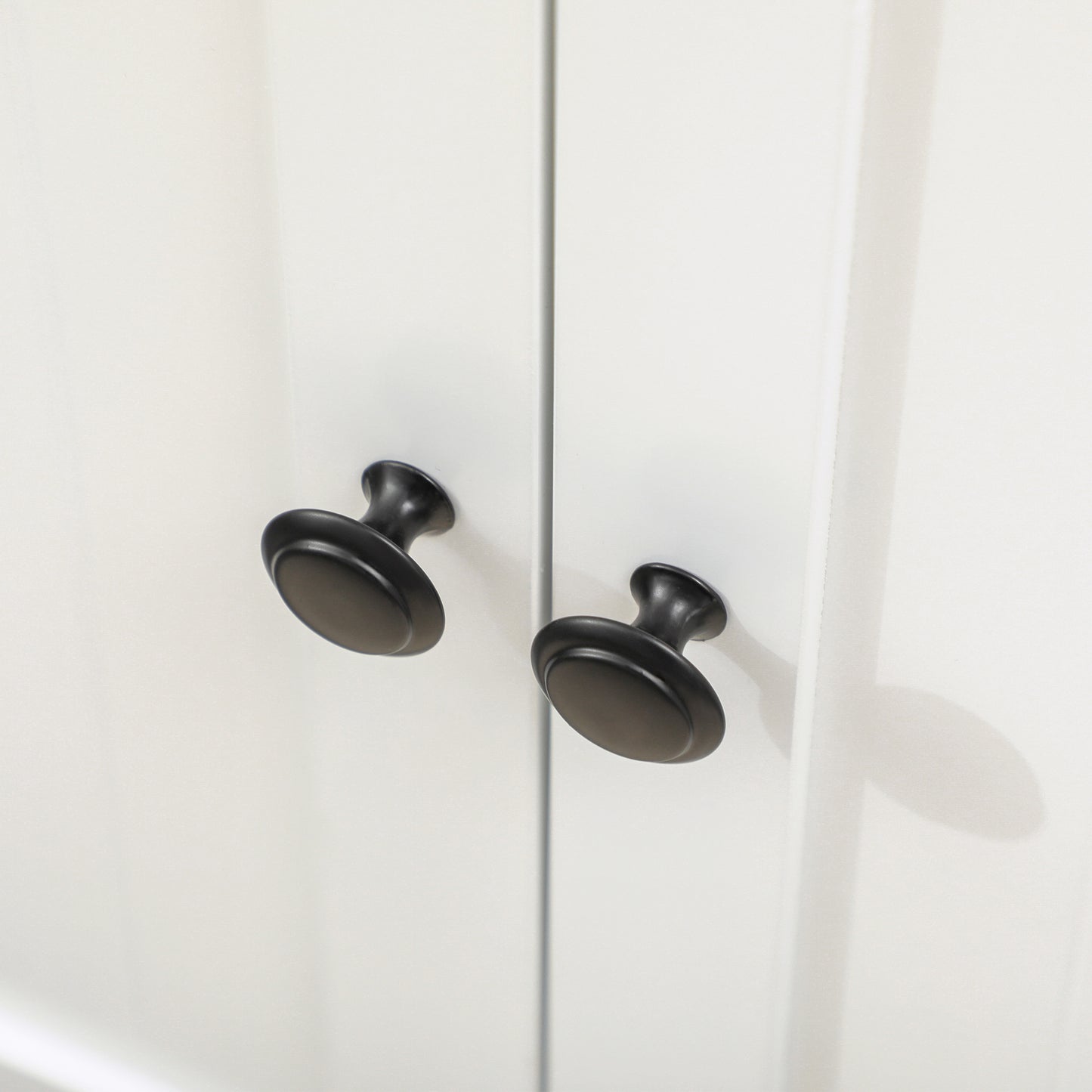 Modern White Bathroom Under Sink Cabinet - Storage Solutions