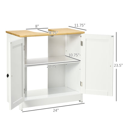 Modern White Bathroom Under Sink Cabinet - Storage Solutions