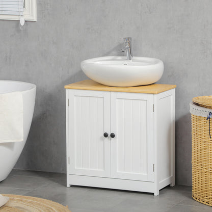 Modern White Bathroom Under Sink Cabinet - Storage Solutions