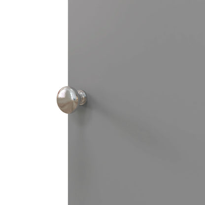 Gray Bathroom Storage Cabinet - Toilet Paper Organizer