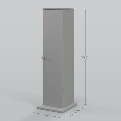 Gray Bathroom Storage Cabinet - Toilet Paper Organizer