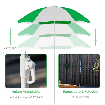 Natural Wood Kids Picnic Table with Storage and Shade Umbrella for Garden