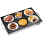 HOMCOM Electric Warming Tray with Adjustable Temperature, Food Warmer with Cool-Touch Handles & Non-Slip Feet for Parties, Buffets, Gatherings, Black