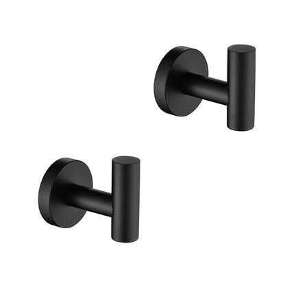 2-Pack Wall-Mounted Stainless Steel Bathroom Towel Hooks/Coat Hooks for Bathroom, Bedroom, Kitchen