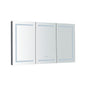 60 x 36 inch LED Lighted Bathroom Medicine Cabinet with Mirror,  Sockets and Adjustable Glass Shelves, Dimmable, Anti-Fog