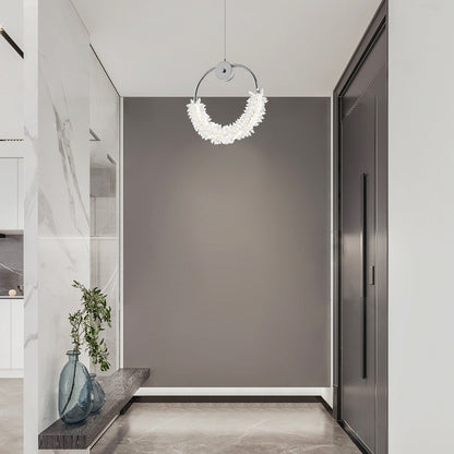 Modern Crystal Chandelier Bedside Lamp - Transparent LED Lighting