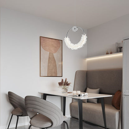 Modern Crystal Chandelier Bedside Lamp - Transparent LED Lighting