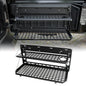 2-Tier Tailgate Table Rear Foldable Storage Cargo Rack Outdoor Camping Desk for 2007-2026 Jeep Wrangler JK&JL 4 Door (Not Fit JK Models with Stock Subwoofer)