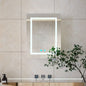 LED bathroom medicine cabinet with single-color white light,Anti-fogging ,Easy to install Aluminum cabinet.(25.59*19.69 One Door)