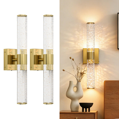 2 Sets  LED Bathroom Vanity Lights Bathroom Light Fixtures Over Mirror,3000K Natural Warm Light, Modern Wall Sconce for Bedroom,Living Room,Hallway,Gold