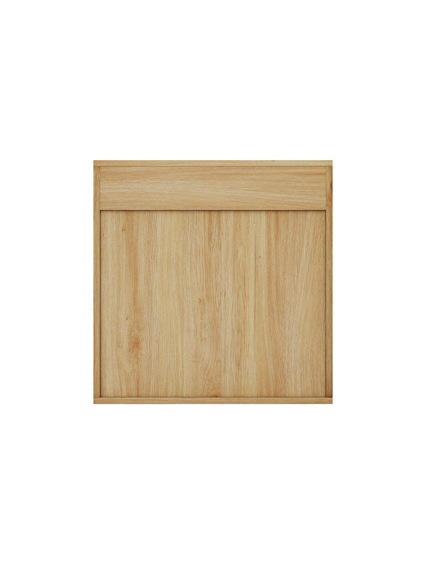 Wood Finish Wall Mounted Mirror Cabinet - Bathroom Storage