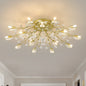 15-Light Chandelier Crystal Ceiling Lamp, 15-Lights Modern Farmhouse Ceiling Ceiling Hanging Light Fixture Over Table, for Dining Room, Kitchen Island--NO INCLUDED BULBS--GOLD