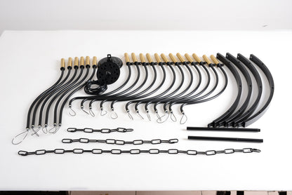 Industrial Gold+Black Chandelier - Dining Room Lighting
