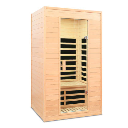 Two Person Far Infrared Sauna Room - Natural Wood