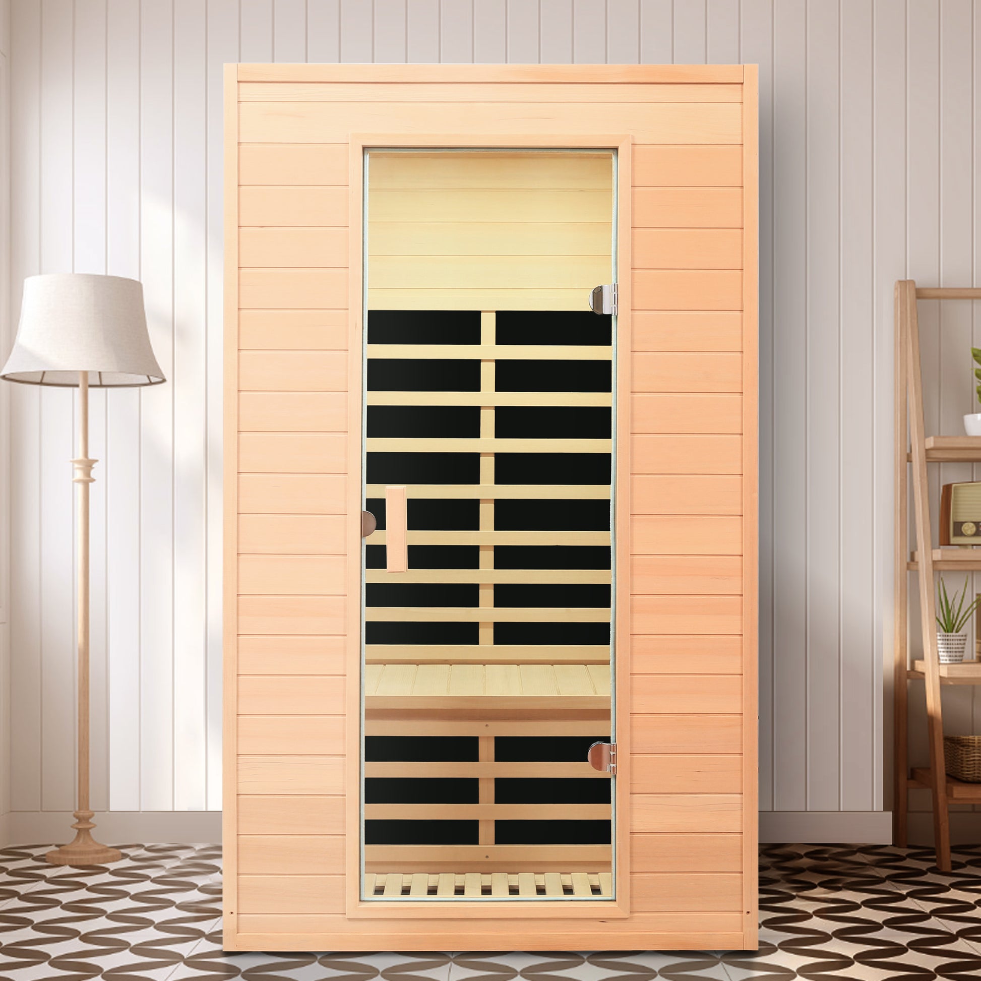 Two Person Far Infrared Sauna Room - Natural Wood