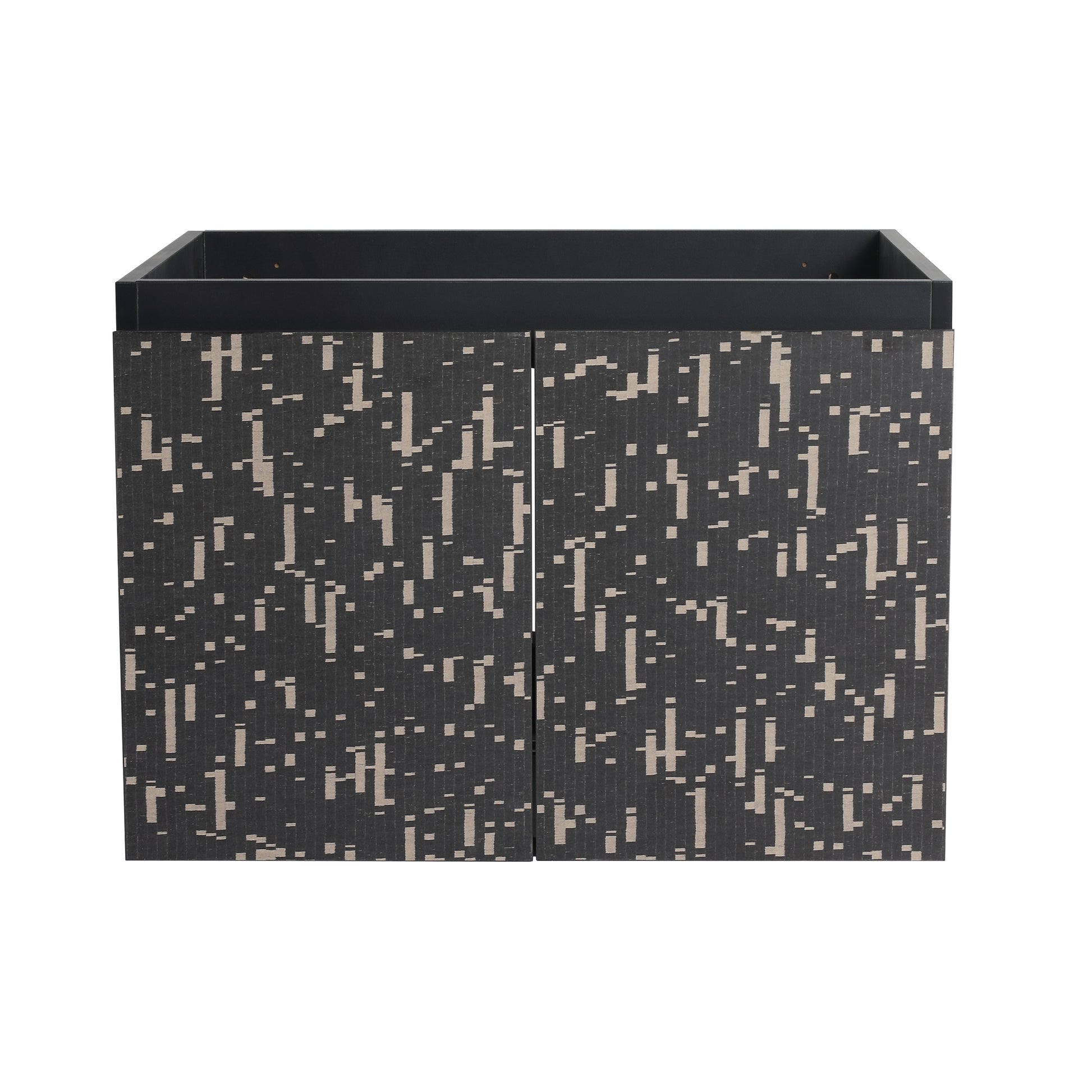 23.38" Yellow Black Plywood Bathroom Door Panel
