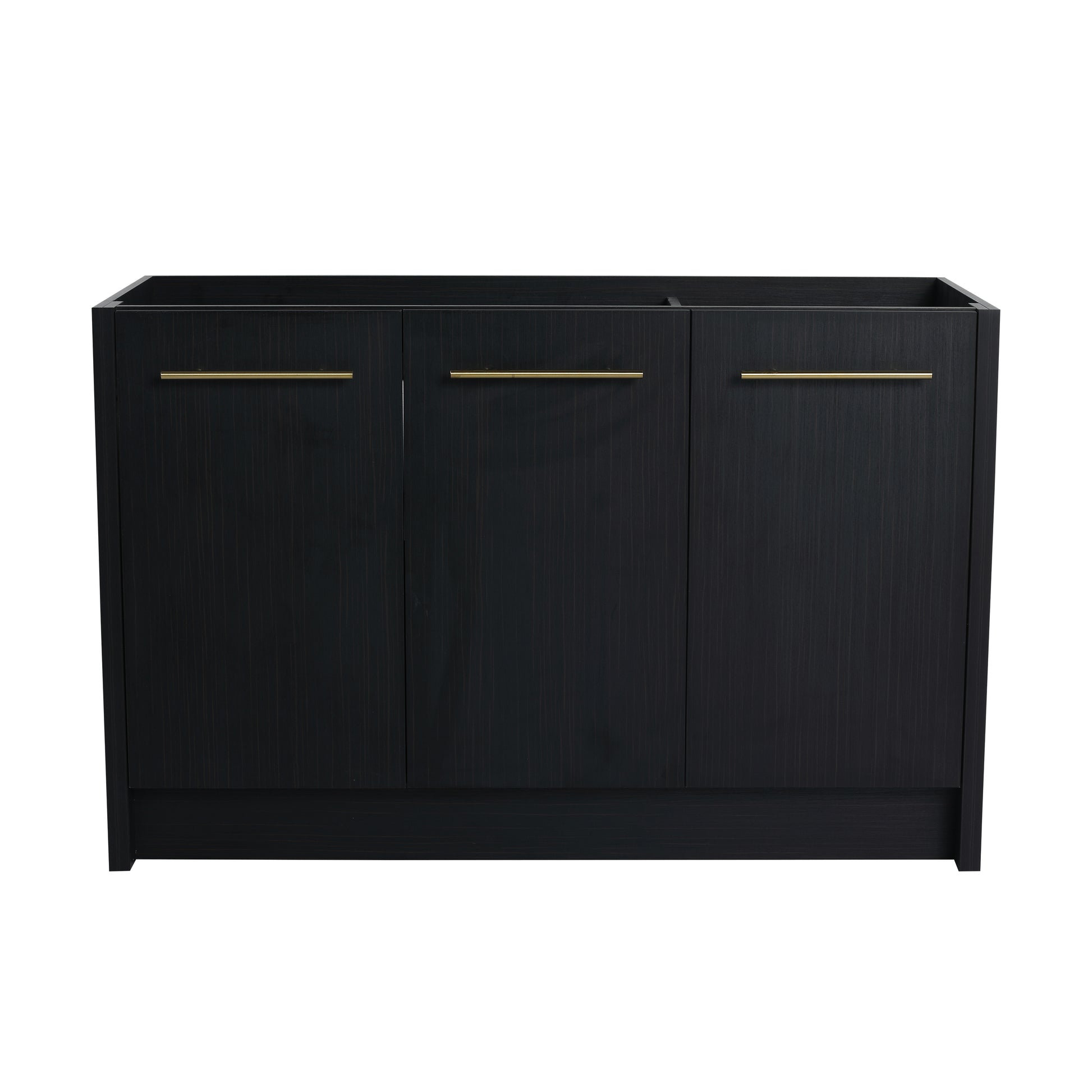 Black Chestnut Bathroom Vanity - 46.88 Inch Freestanding