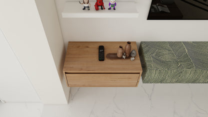 Imitative Oak Bathroom Vanity Cabinet - Assembled