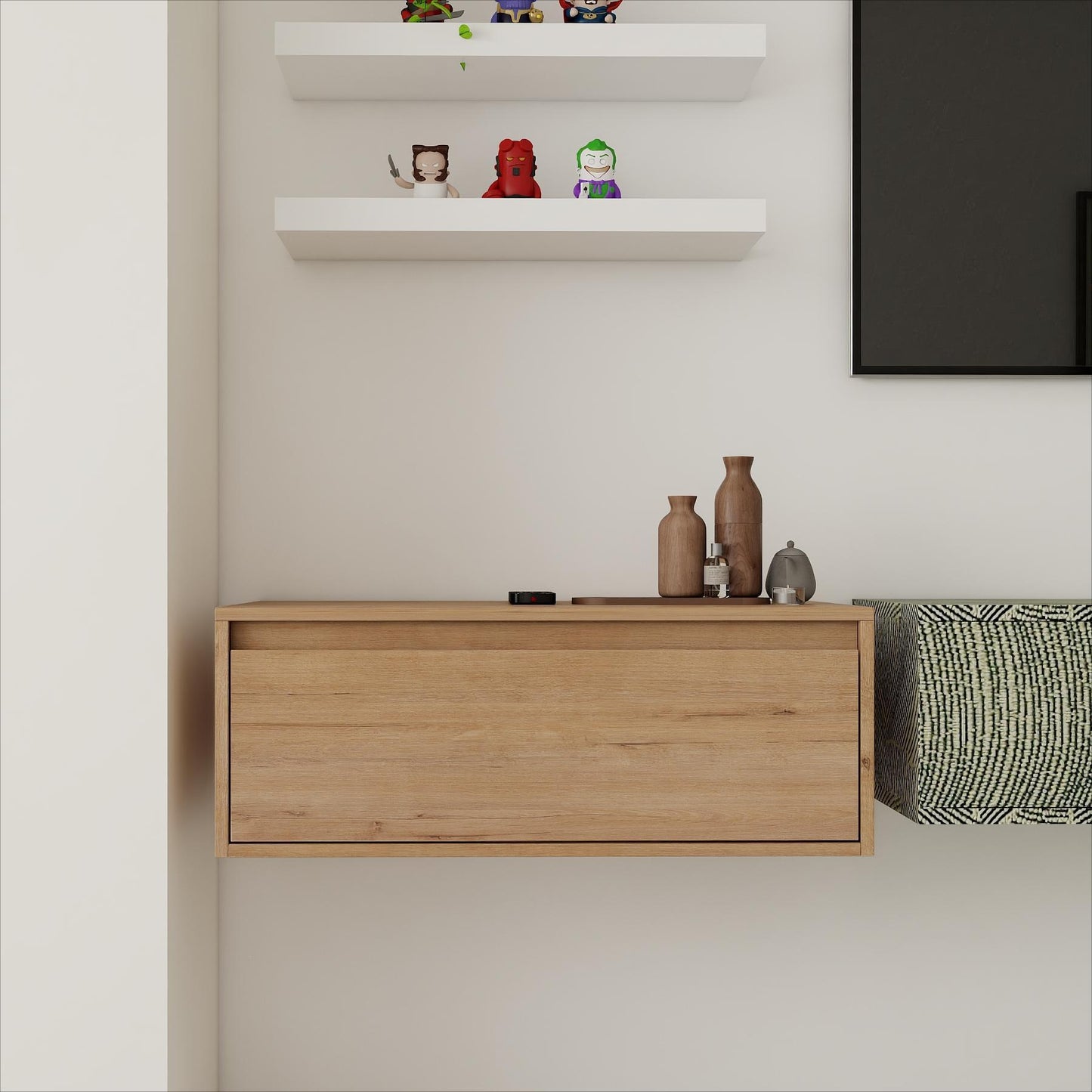 30" (29-1/8")Bathroom  Cabinet,Soft Close Drawer,Float Mounting Design (Only Vanity, Without Sink)
