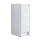 12" freestanding Bathroom Storage Cabinet, Soft Close Doors, Glossy White,(KD-Packing)