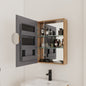 20'' Bathroom Mirror Cabinet with Storage,Wall Mounted Medicine Cabinet with Mirror Door,Adjustable Glass Shelves,Plywood(MC901BIMO)