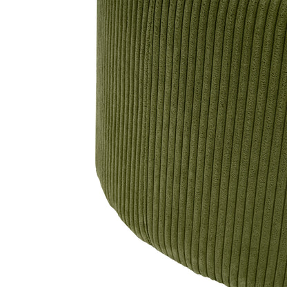 Velvet Round Ottoman