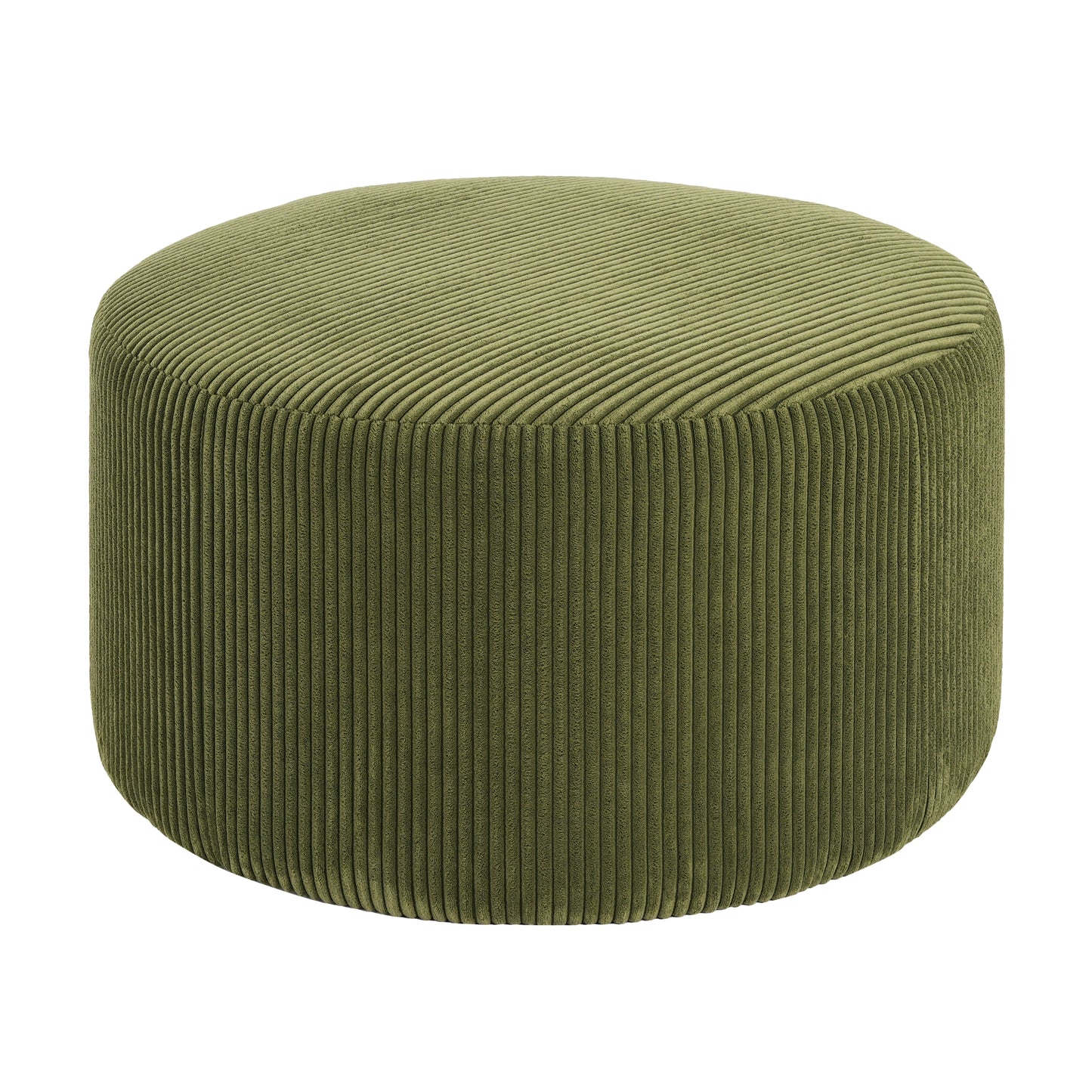 Velvet Round Ottoman