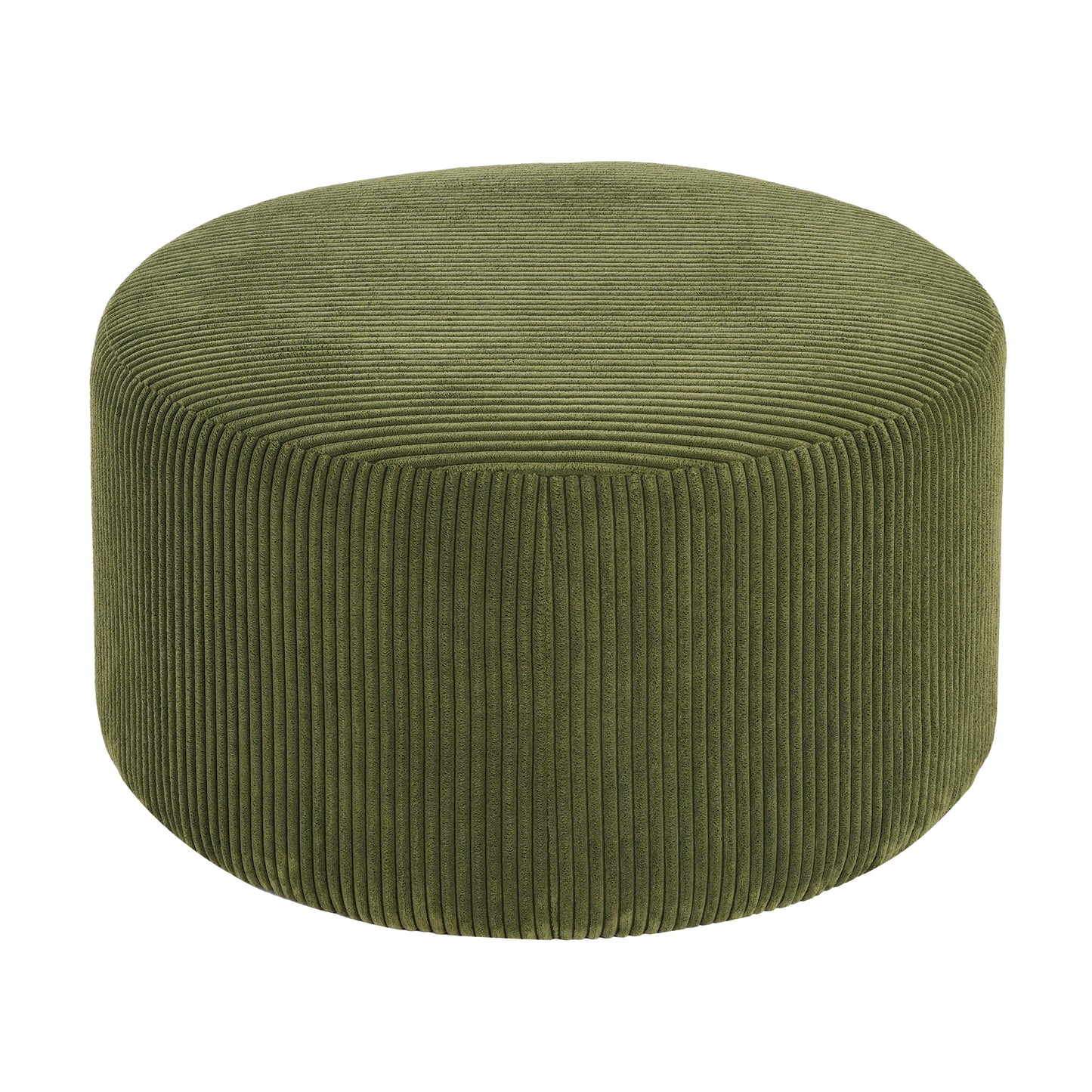Velvet Round Ottoman