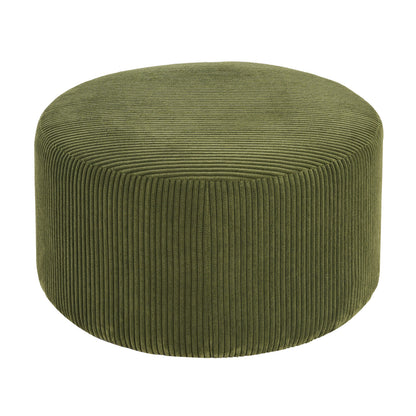 Velvet Round Ottoman