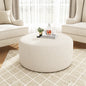 Velvet Round Ottoman