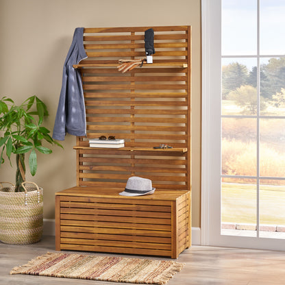 SYLMAR STORAGE BENCH WITH RACK